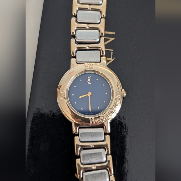 Yves Saint Laurent Gold and Silver Watch‎ Set (His And Her) - Picture 6 of 12